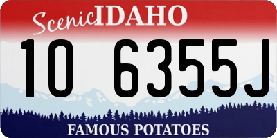 ID license plate 1O6355J