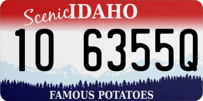 ID license plate 1O6355Q