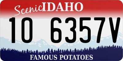ID license plate 1O6357V
