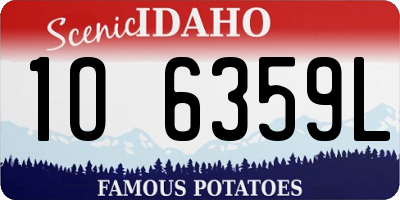 ID license plate 1O6359L