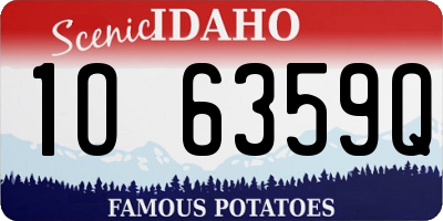 ID license plate 1O6359Q