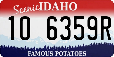 ID license plate 1O6359R