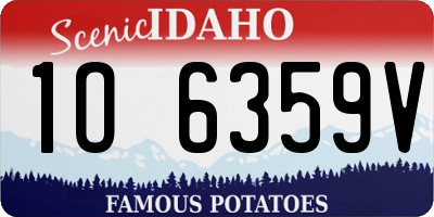 ID license plate 1O6359V