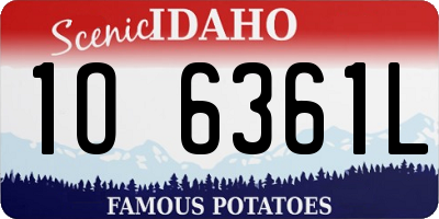 ID license plate 1O6361L