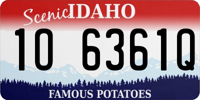 ID license plate 1O6361Q