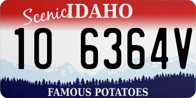 ID license plate 1O6364V