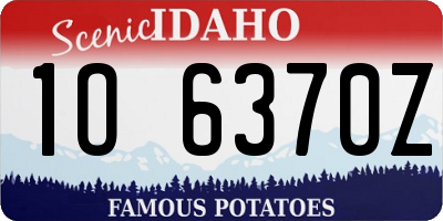 ID license plate 1O6370Z
