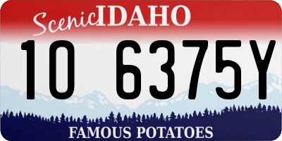 ID license plate 1O6375Y
