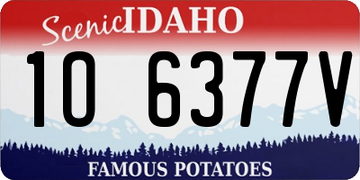 ID license plate 1O6377V