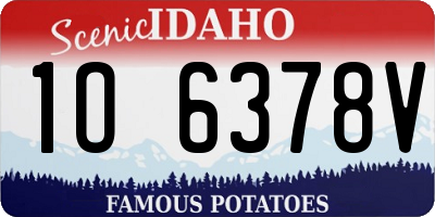 ID license plate 1O6378V