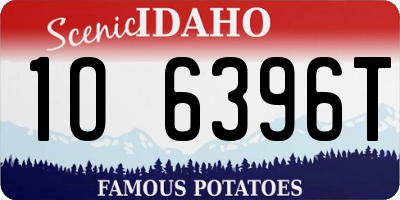 ID license plate 1O6396T