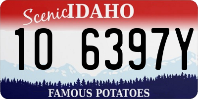 ID license plate 1O6397Y