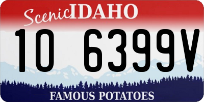 ID license plate 1O6399V