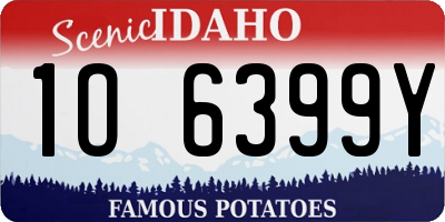 ID license plate 1O6399Y