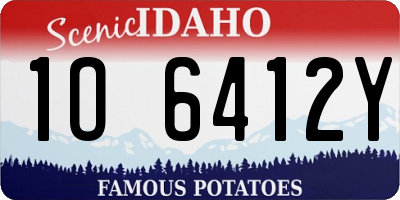 ID license plate 1O6412Y