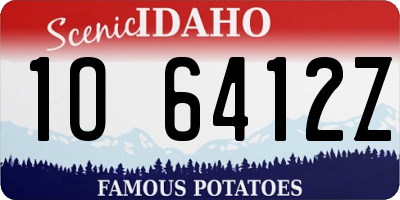 ID license plate 1O6412Z