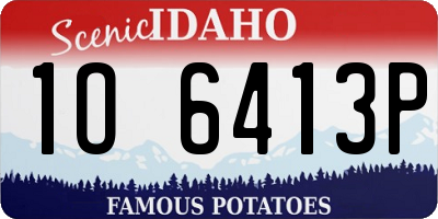 ID license plate 1O6413P