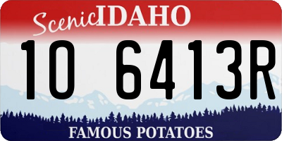 ID license plate 1O6413R
