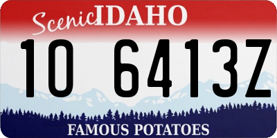 ID license plate 1O6413Z