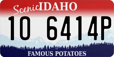 ID license plate 1O6414P