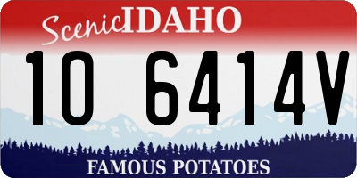 ID license plate 1O6414V