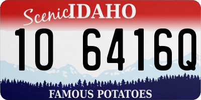 ID license plate 1O6416Q