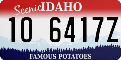 ID license plate 1O6417Z