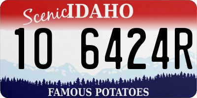 ID license plate 1O6424R