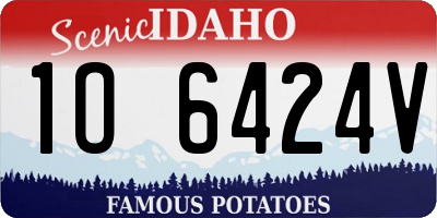 ID license plate 1O6424V