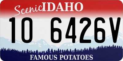 ID license plate 1O6426V