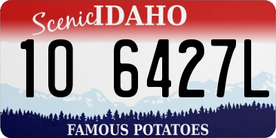 ID license plate 1O6427L