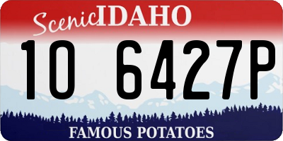 ID license plate 1O6427P