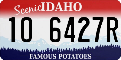 ID license plate 1O6427R