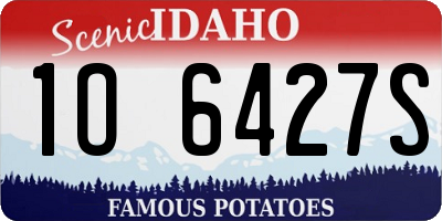 ID license plate 1O6427S