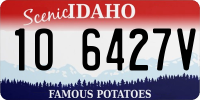 ID license plate 1O6427V
