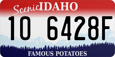 ID license plate 1O6428F