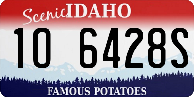 ID license plate 1O6428S