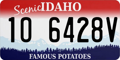 ID license plate 1O6428V