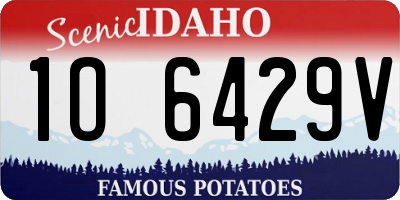 ID license plate 1O6429V