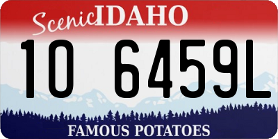 ID license plate 1O6459L