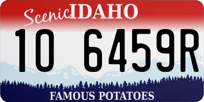 ID license plate 1O6459R