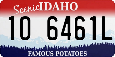 ID license plate 1O6461L
