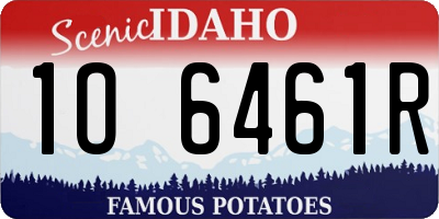 ID license plate 1O6461R