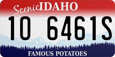 ID license plate 1O6461S