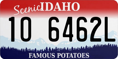 ID license plate 1O6462L
