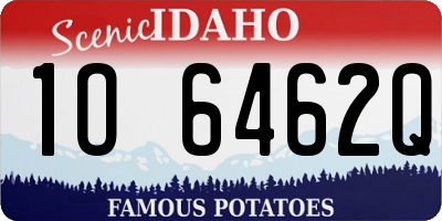 ID license plate 1O6462Q