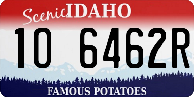 ID license plate 1O6462R