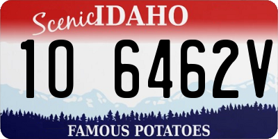 ID license plate 1O6462V