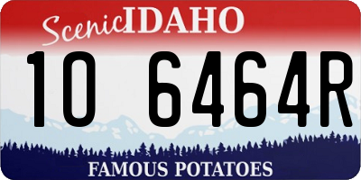 ID license plate 1O6464R
