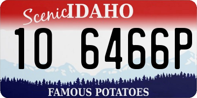 ID license plate 1O6466P